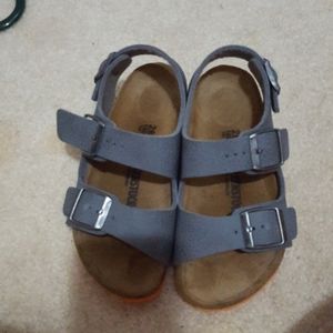 Toddler boys grey/orange Birkenstocks size 12
